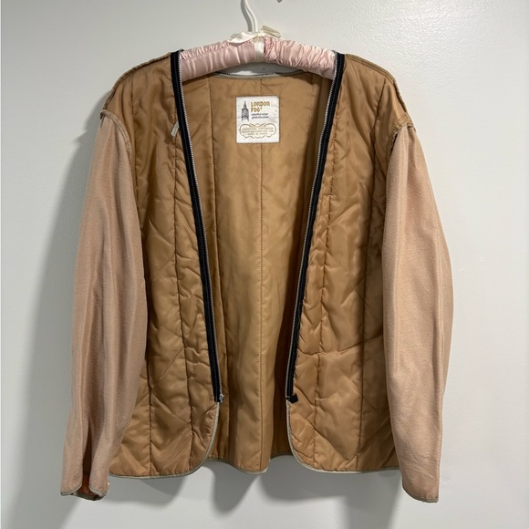 Vintage London Fog Tan Checkered Utility Jacket - Picture 6 of 10